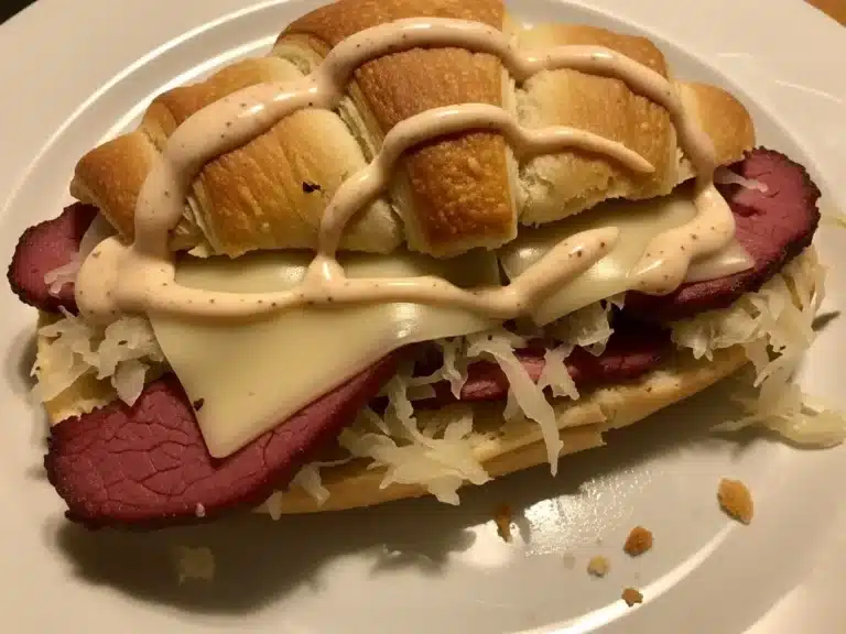 reuben crescent bake