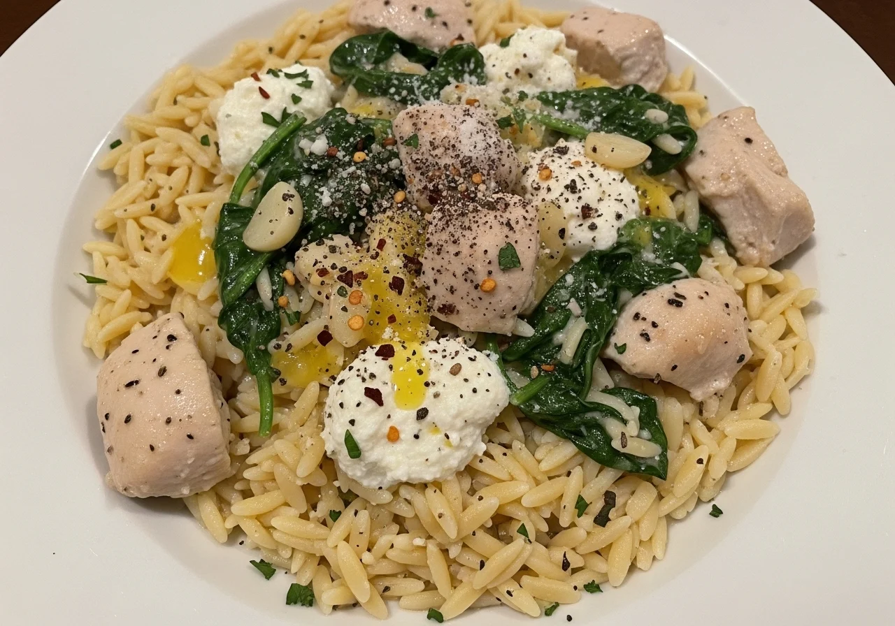 ricotta chicken orzo