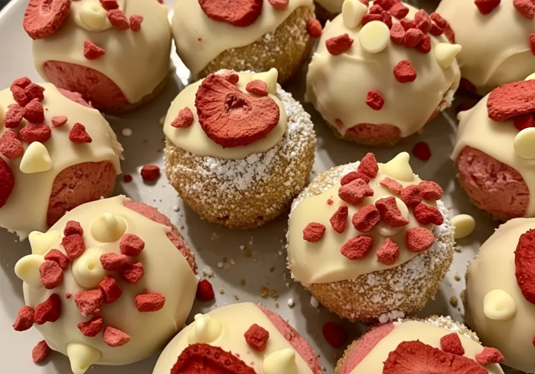 strawberry cheesecake balls