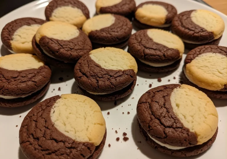 Chocolate And Vanilla Layered Cookies A Fun Delicious Treat