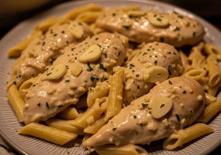 Crockpot Garlic Parmesan Chicken Pasta A Creamy Flavorful Comfort Dish