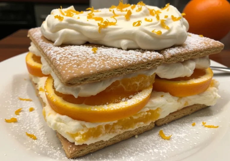 Orange Creamsicle Cakea Refreshing Icebox Treat