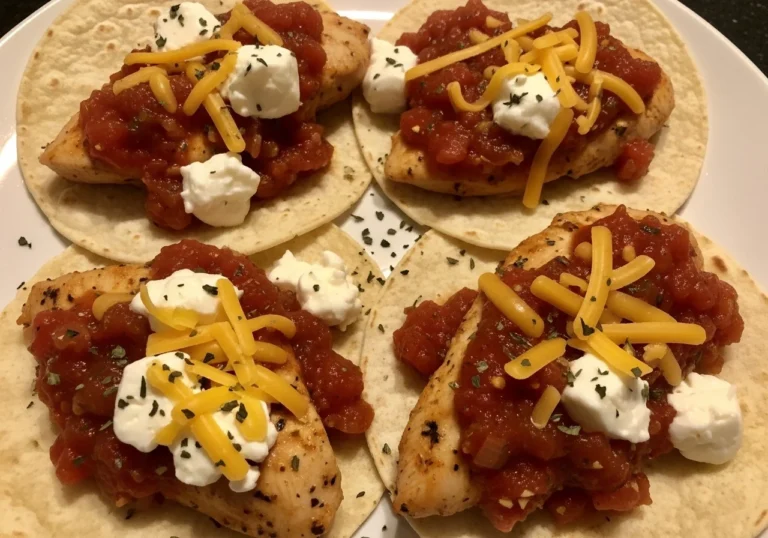 Cheesy Salsa Chicken Tacos A Family Favorite