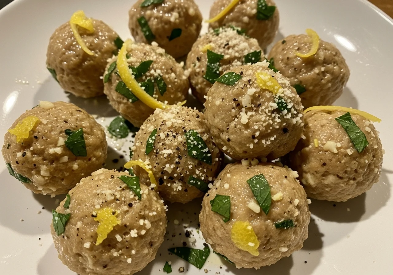 lemon ricotta meatballs