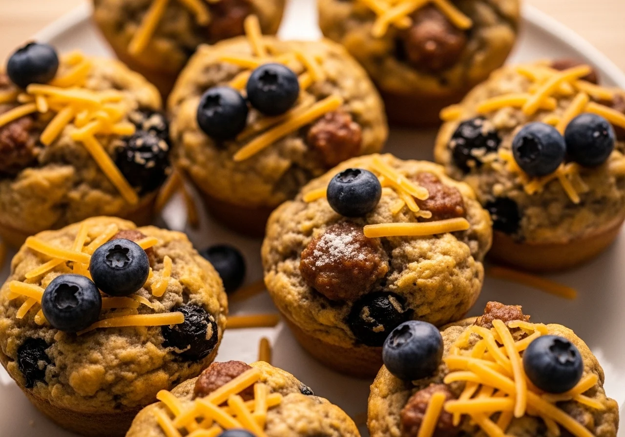 sausage blueberry muffins