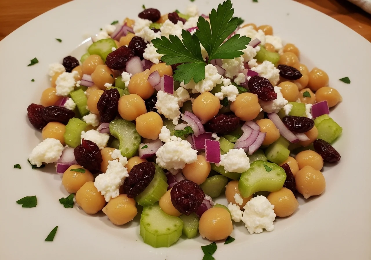 cranberry chickpeas salad