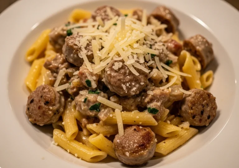 sausage parmesan pasta