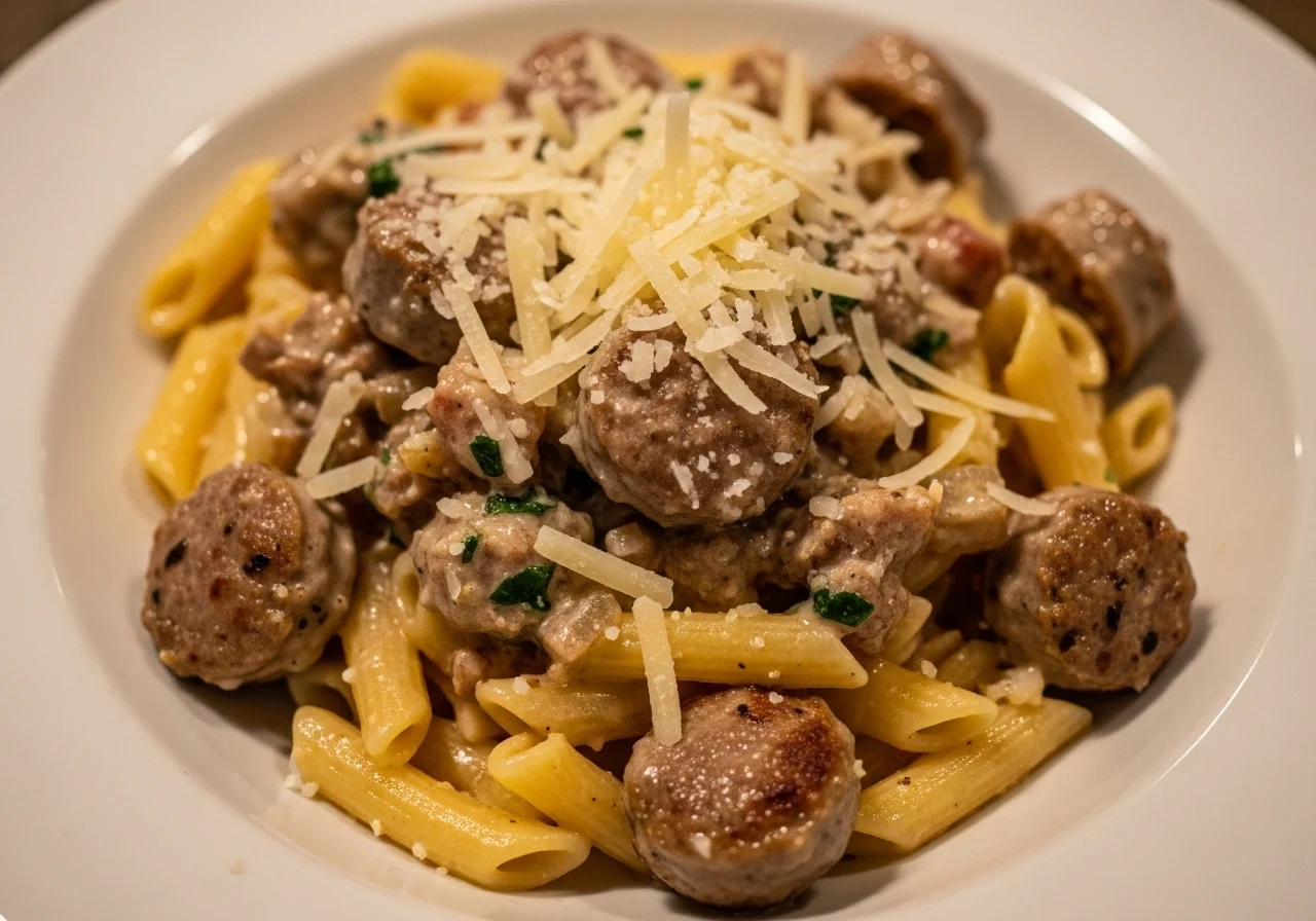 sausage parmesan pasta