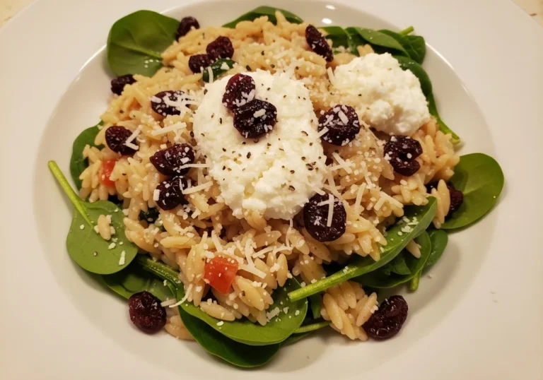 ricotta cranberry orzo