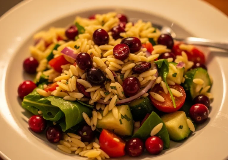 cranberry orzo salad