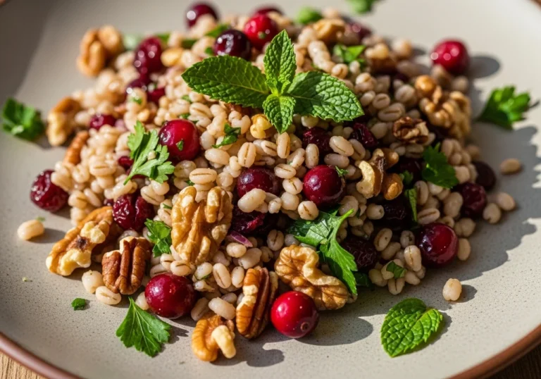 cranberry barley salad