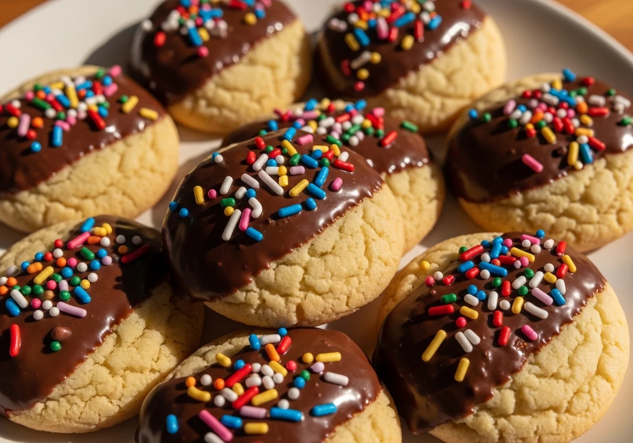dipped sugar cookies