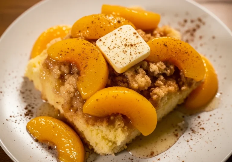 peach dump cake