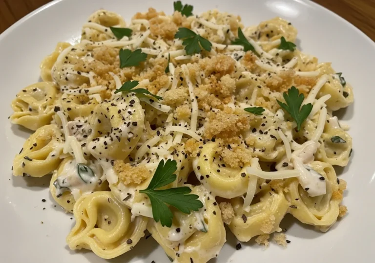 tortellini alfredo casserole