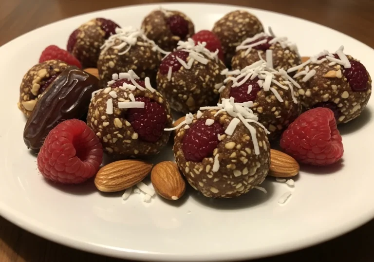 raspberry almond bites