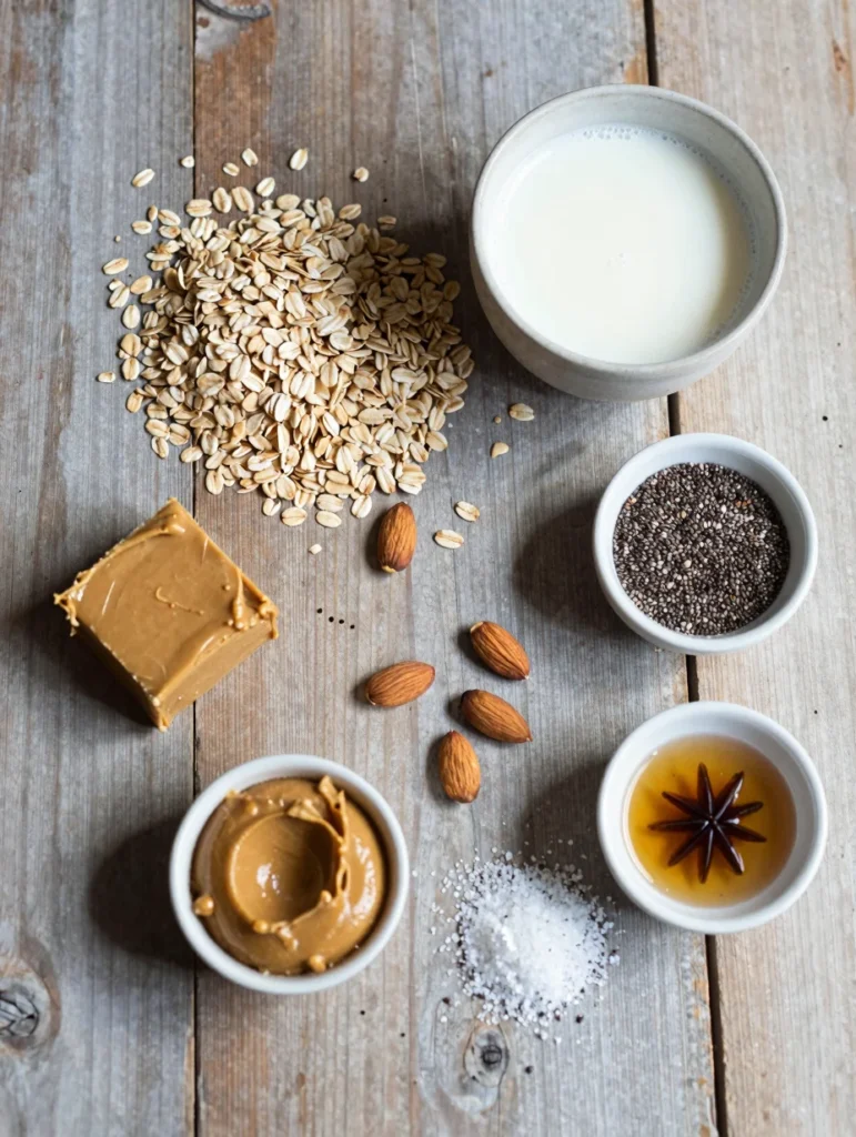 Almond Butter Overnight Oats