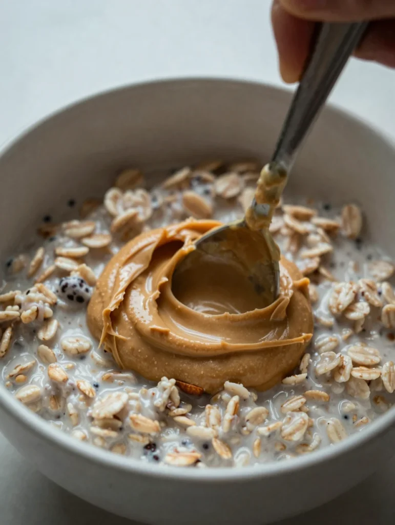 Almond Butter Overnight Oats