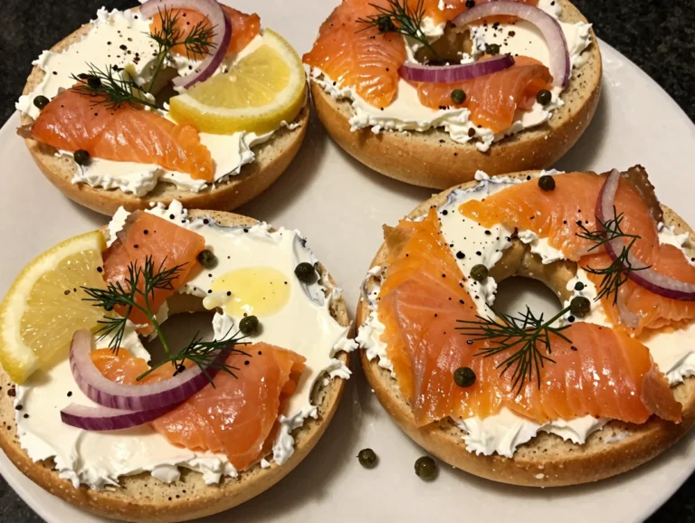 Bagel with Smoked Salmon Spread