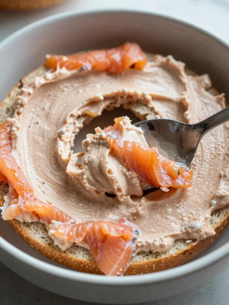Bagel with Smoked Salmon Spread