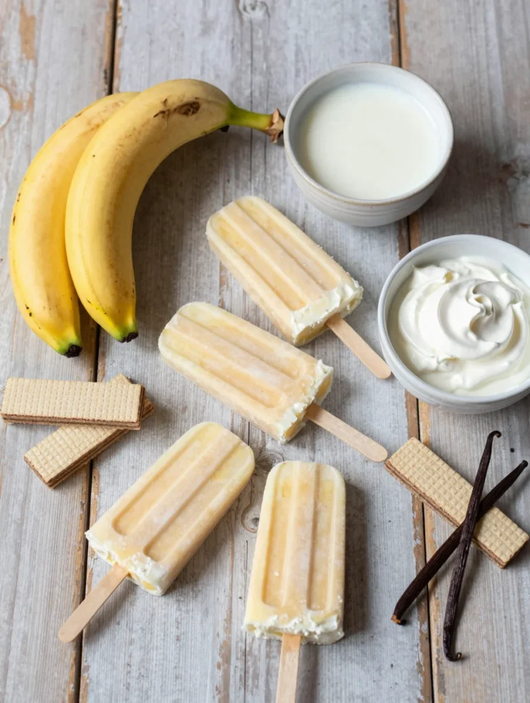 Banana Pudding Popsicles