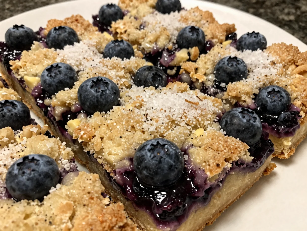 Blueberry Crumble Bars