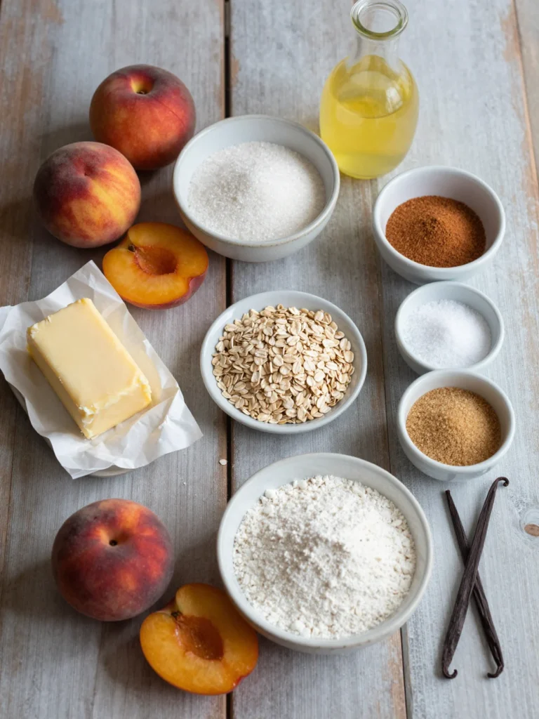 Brown Butter Peach Crisp