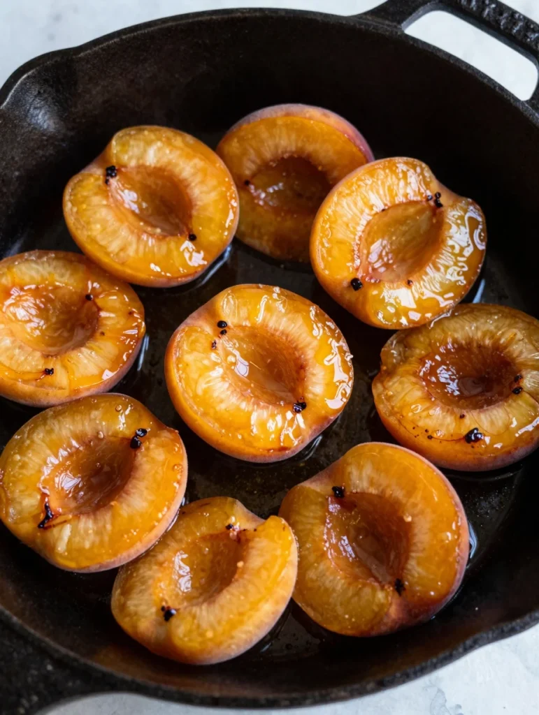 Caramelized Peach Sundae