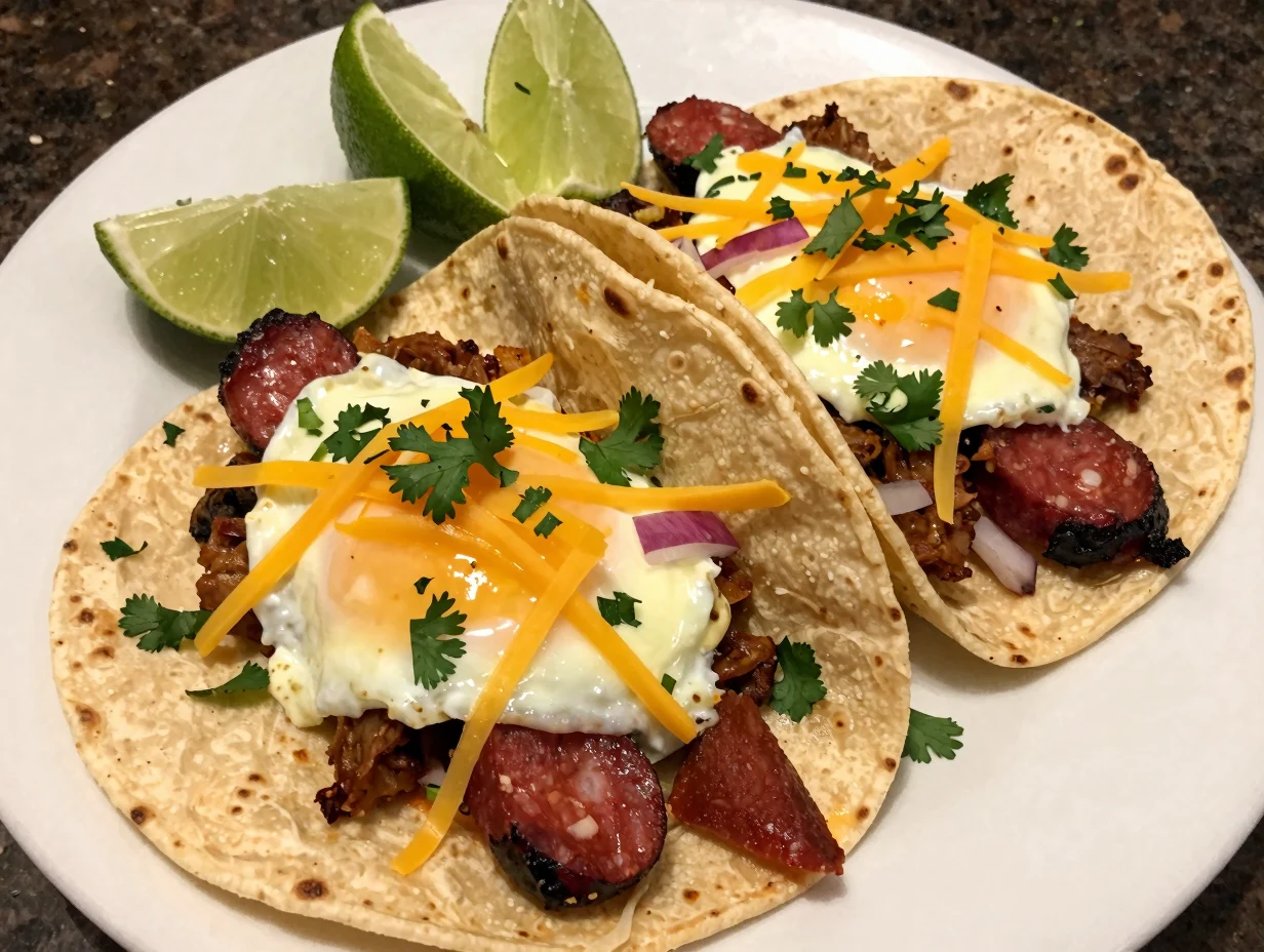 Chorizo Breakfast Tacos