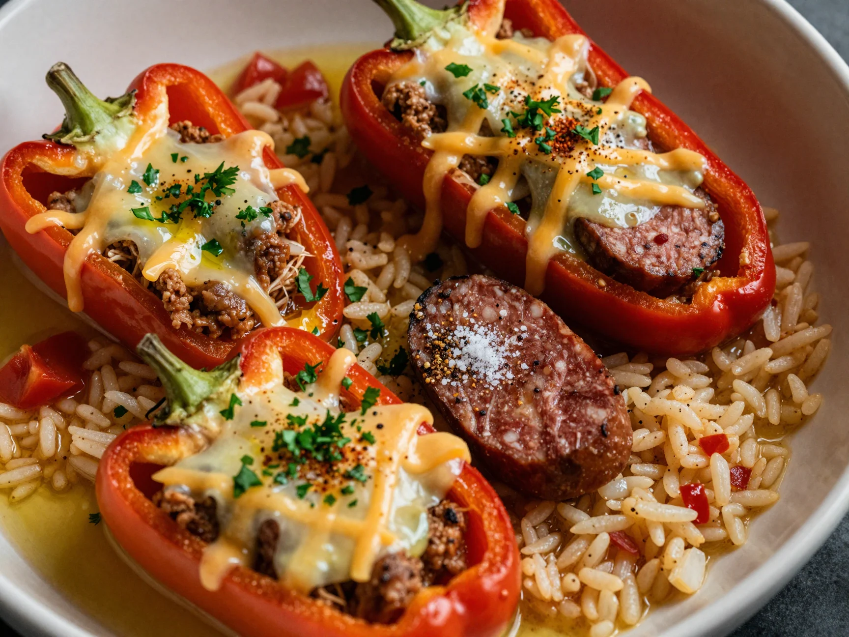 Chorizo Stuffed Peppers
