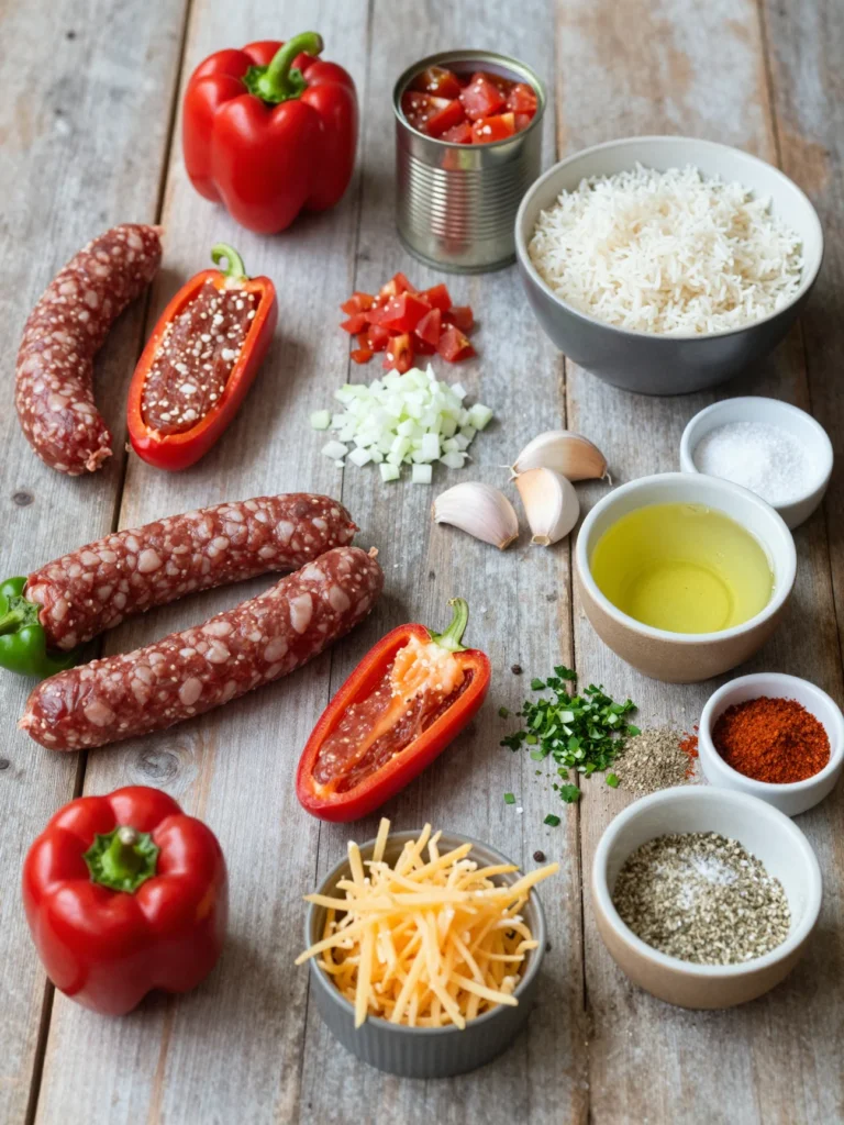 Chorizo Stuffed Peppers