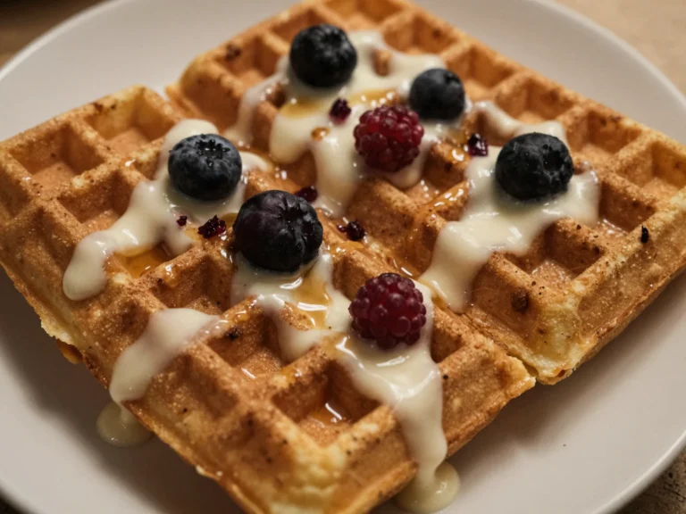 Cinnamon Roll Waffles