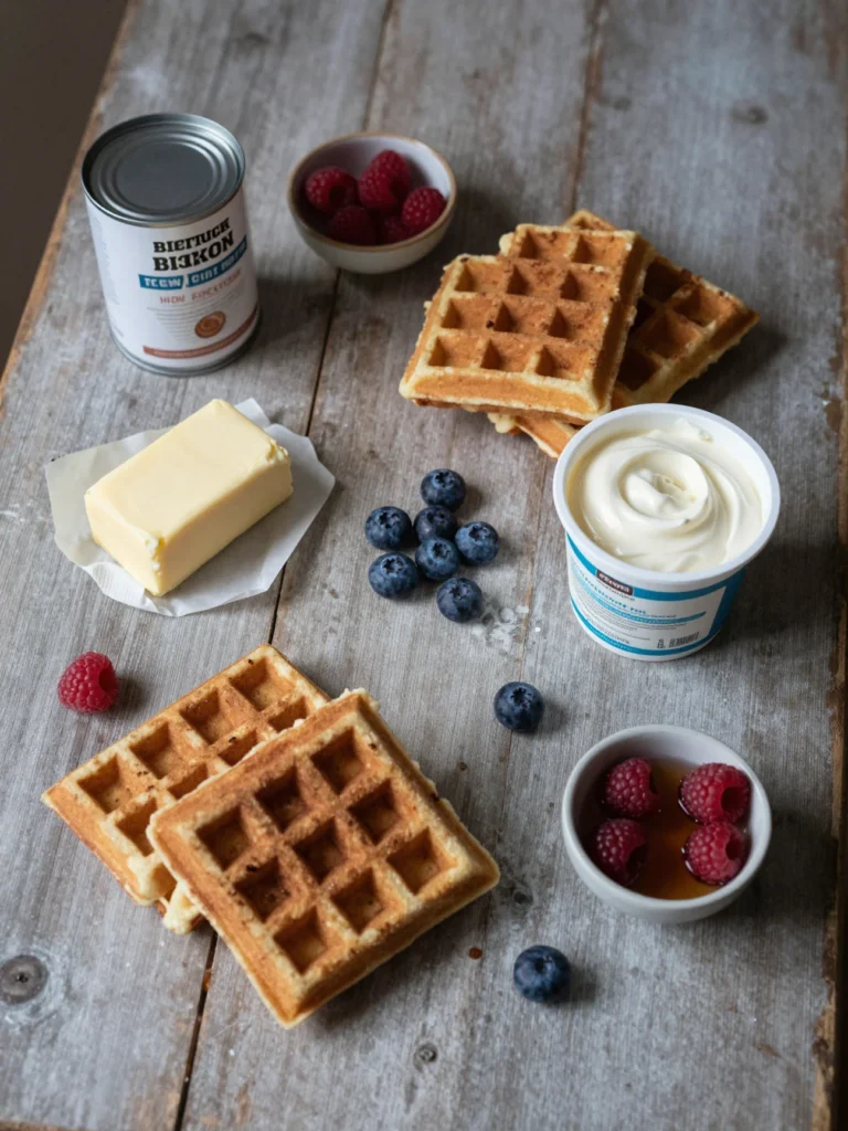 Cinnamon Roll Waffles