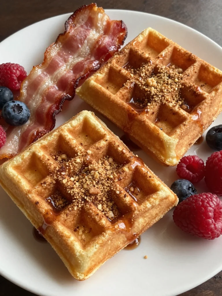 Cinnamon Roll Waffles