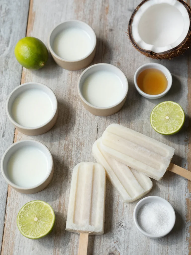 Coconut Lime Popsicles