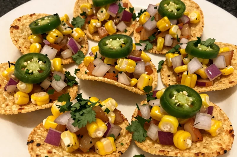 Corn Salsa Tortilla Cups
