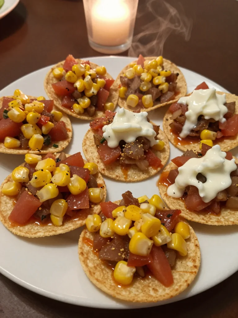 Corn Salsa Tortilla Cups