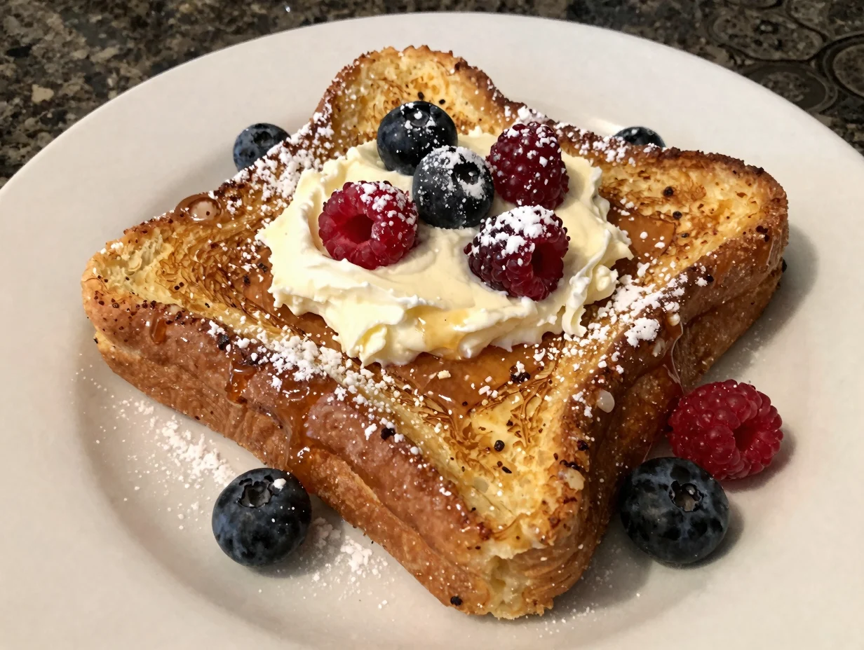 Cream Cheese Stuffed French Toast