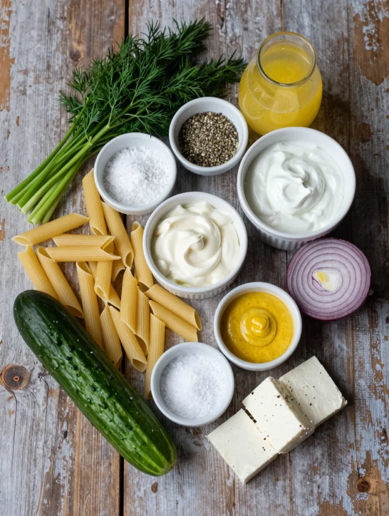 Cucumber Dill Pasta Salad