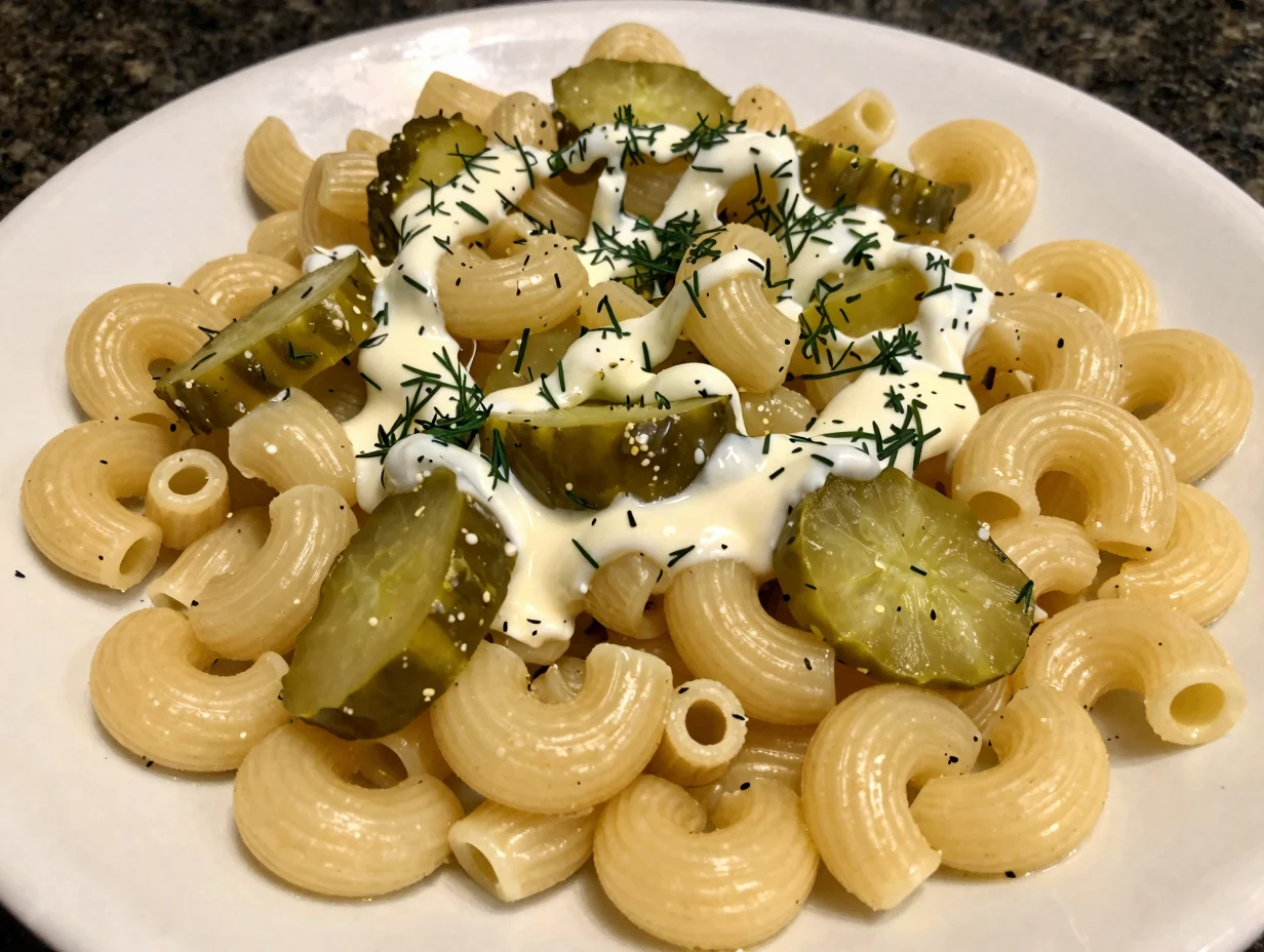 Dill Pickle Pasta Salad