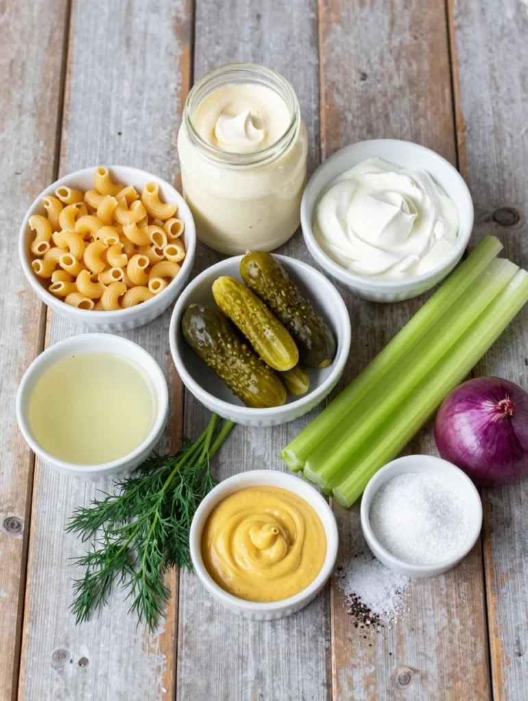 Dill Pickle Pasta Salad