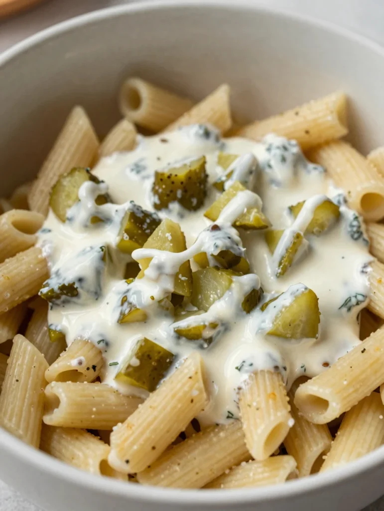 Dill Pickle Pasta Salad
