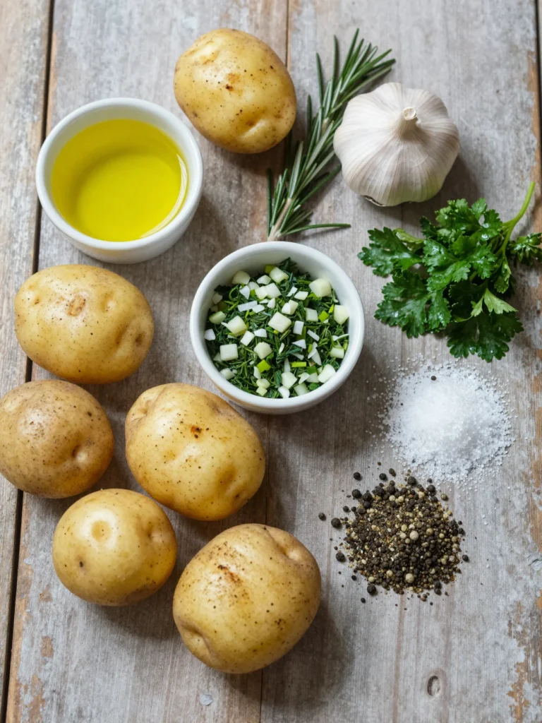 Garlic Herb Grilled Potatoes