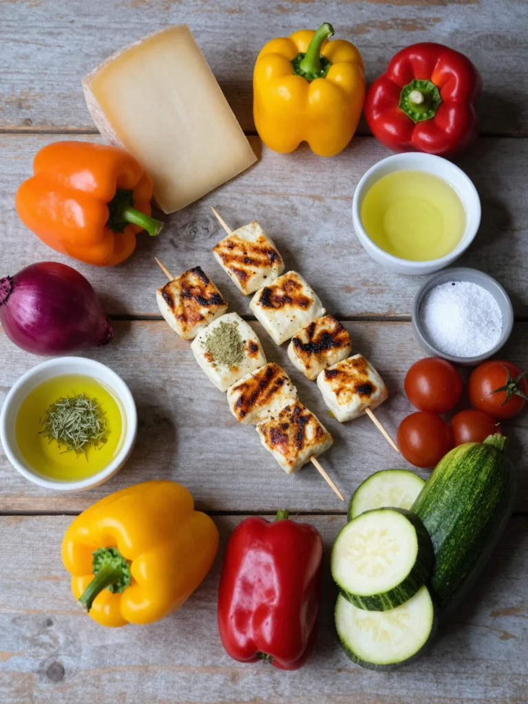 Grilled Halloumi Skewers