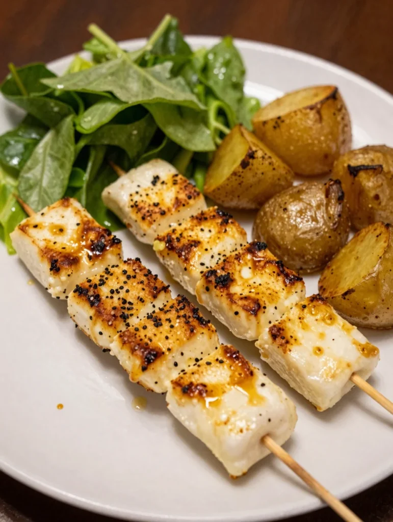 Grilled Halloumi Skewers