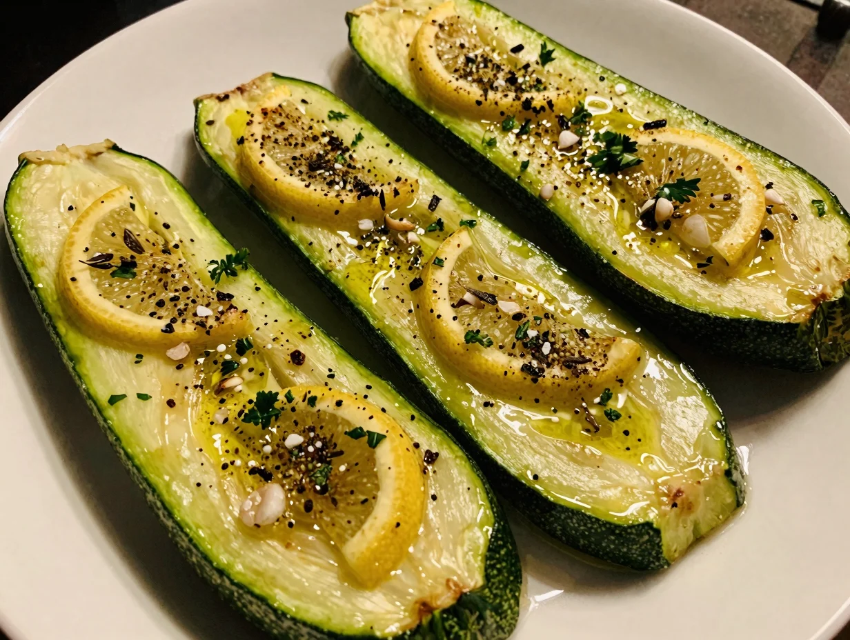 Grilled Zucchini with Lemon