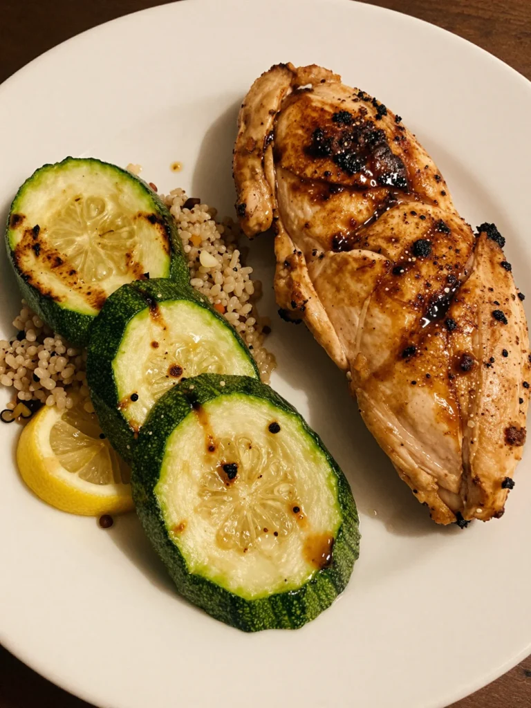 Grilled Zucchini with Lemon