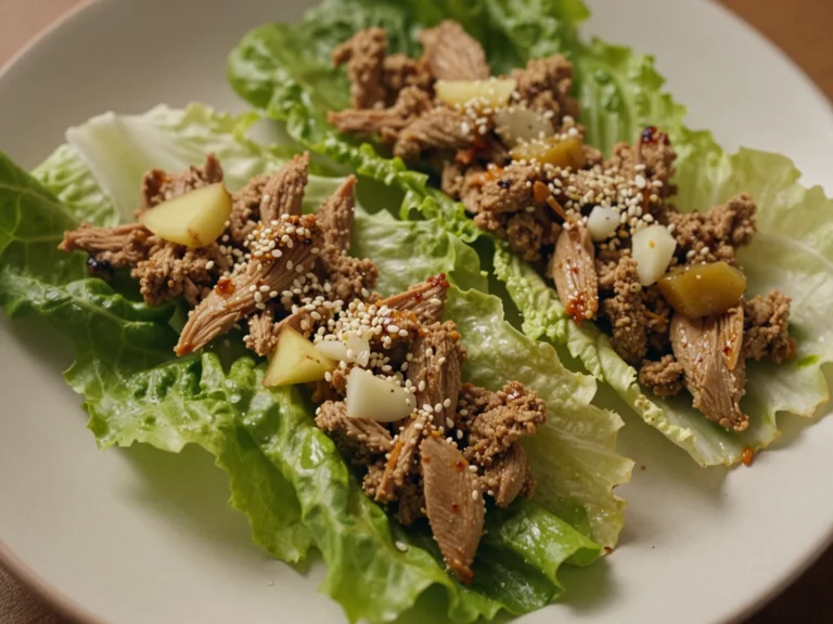 Ground Turkey Lettuce Wraps