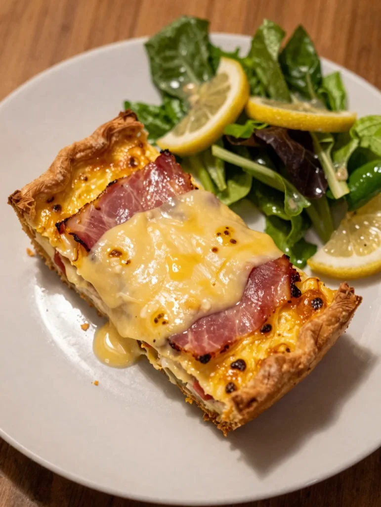 Ham and Swiss Quiche