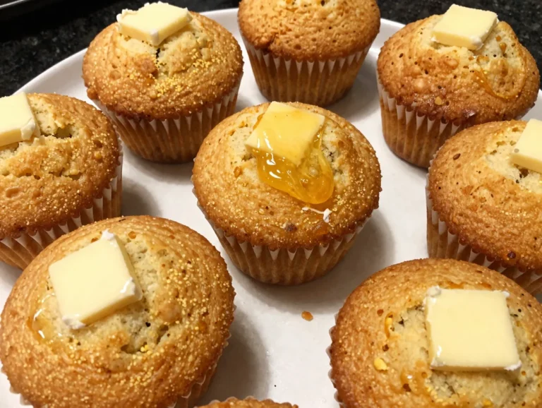 Honey Butter Cornbread Muffins