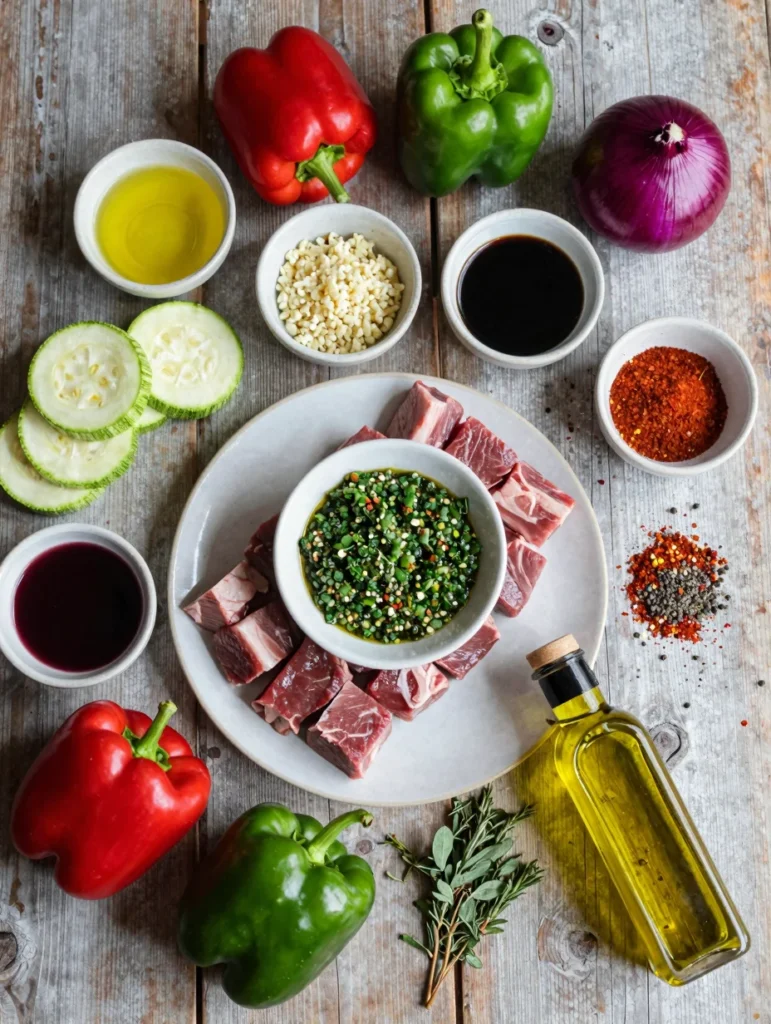 Kabobs on the Grill with Chimichurri